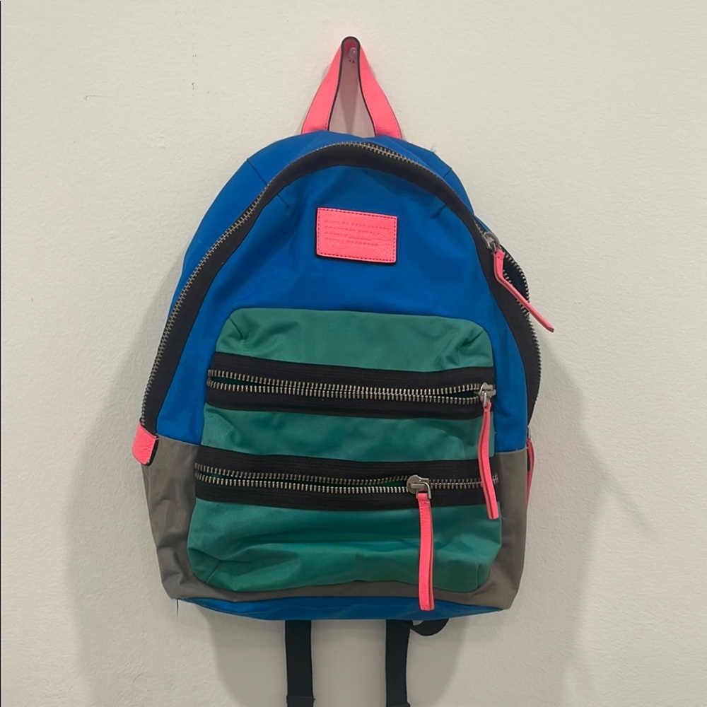 Marc by Marc Jacob’s Loco Domo Packrat Backpack in Electric Blue Lemonade